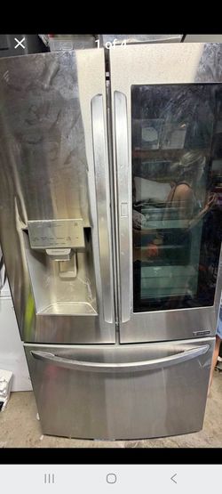LG REFRIGERATOR WITH INSTAVIEW DOOR WORKS GREAT CAN DELIVER ANYWHERE
