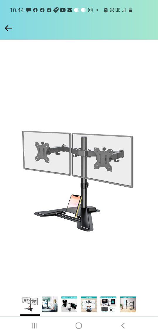 $30 MOUNT PRO FREESTANDING DUAL MONITOR STAND 