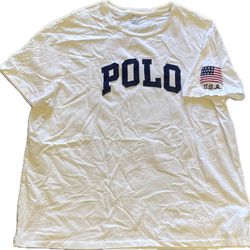 Polo Ralph Lauren USA Team USA Men’s Shirt Tshirt XXL 2XL White Red Blue
