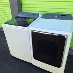 Samsung Washer And Dryer Set Topload 