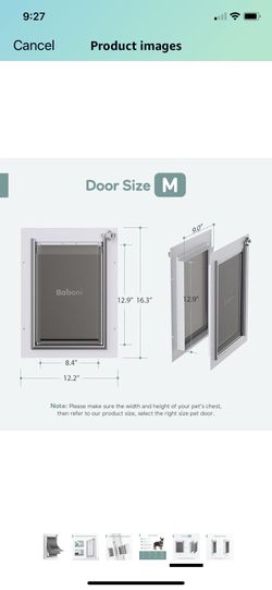 Pet Door For Interior And Exterior Doors 