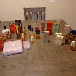 Vintage Perfumes Lot Of 35 Bottles