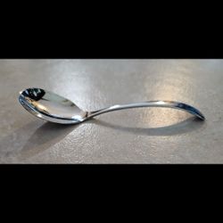 Stainless Chromium Plate Sheffield England Feeding Spoon 4.5"