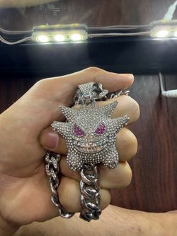 Fully diamond Gengar cuban chain