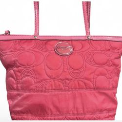 Coach Pink Nylon Bag 