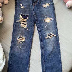 Levis Women Ripped Skinny Jeans