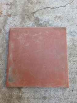 6in by 6in red tiles