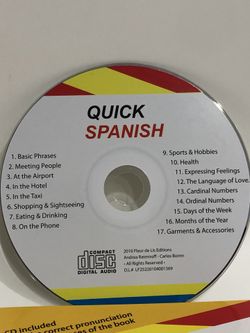 Libro Con CD Para Aprender Español. Book With CD To Learn Spanish.
