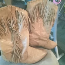 Vintage Dingo Leather Fringe Boots Size7.5