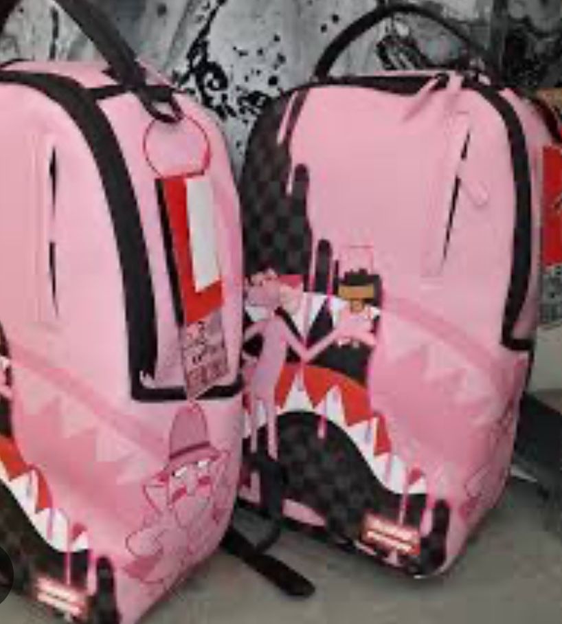 Pink Panther Spray ground Backpack