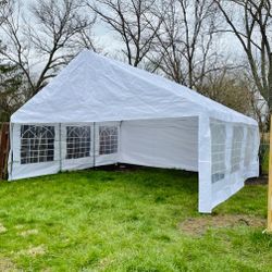 NEW! ONLY SALE! CREDIT CARD OK! ALL FEES INCLUDED! 20’x20′ HEAVY DUTY TENT, 180g PE

