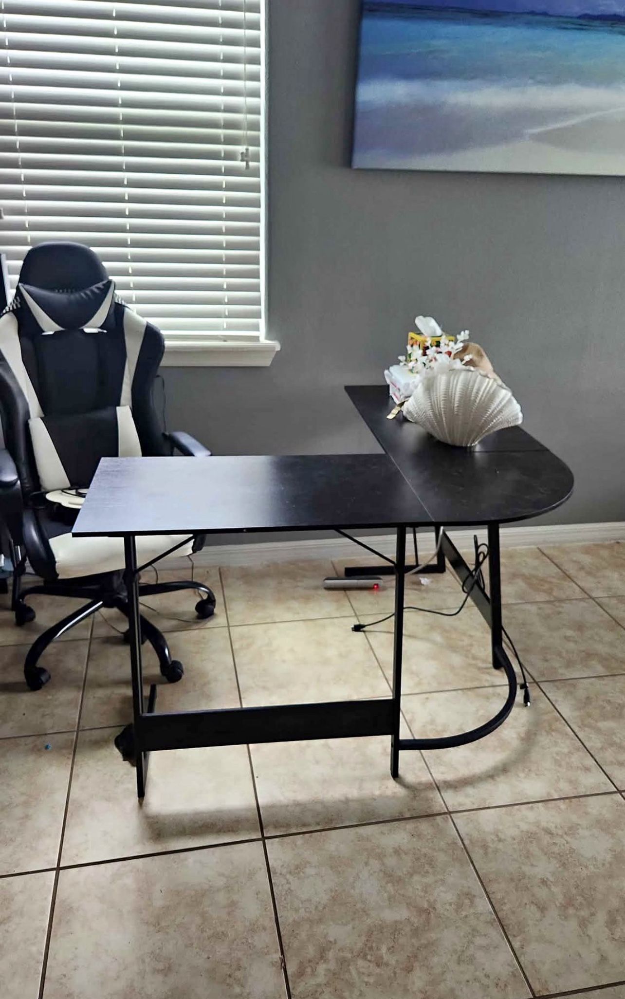 L-shaped desk
