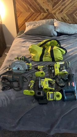 Ryobi 18V Cordless Power Tool Set with Bag