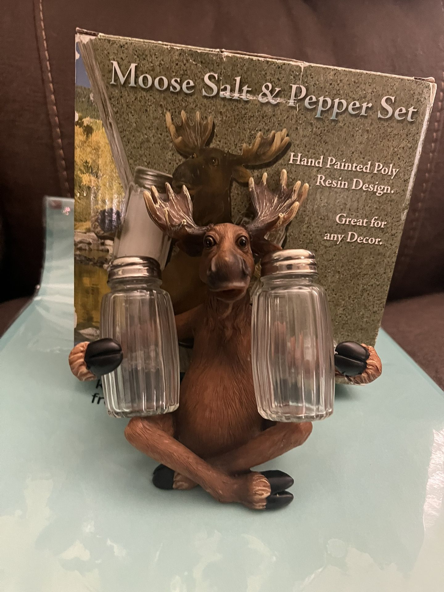Moose Salt And Pepper Set. $6