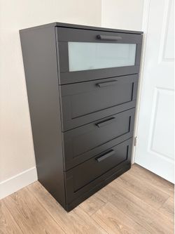 IKEA BRIMNES 4-drawer dresser, black