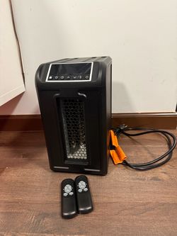 LifeSmart 1500W Infrared Space Heater + 2 Remotes