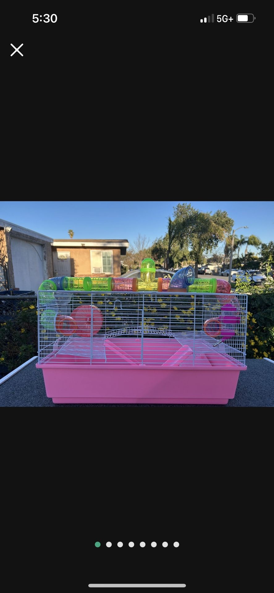 Pink Hamster Cage
