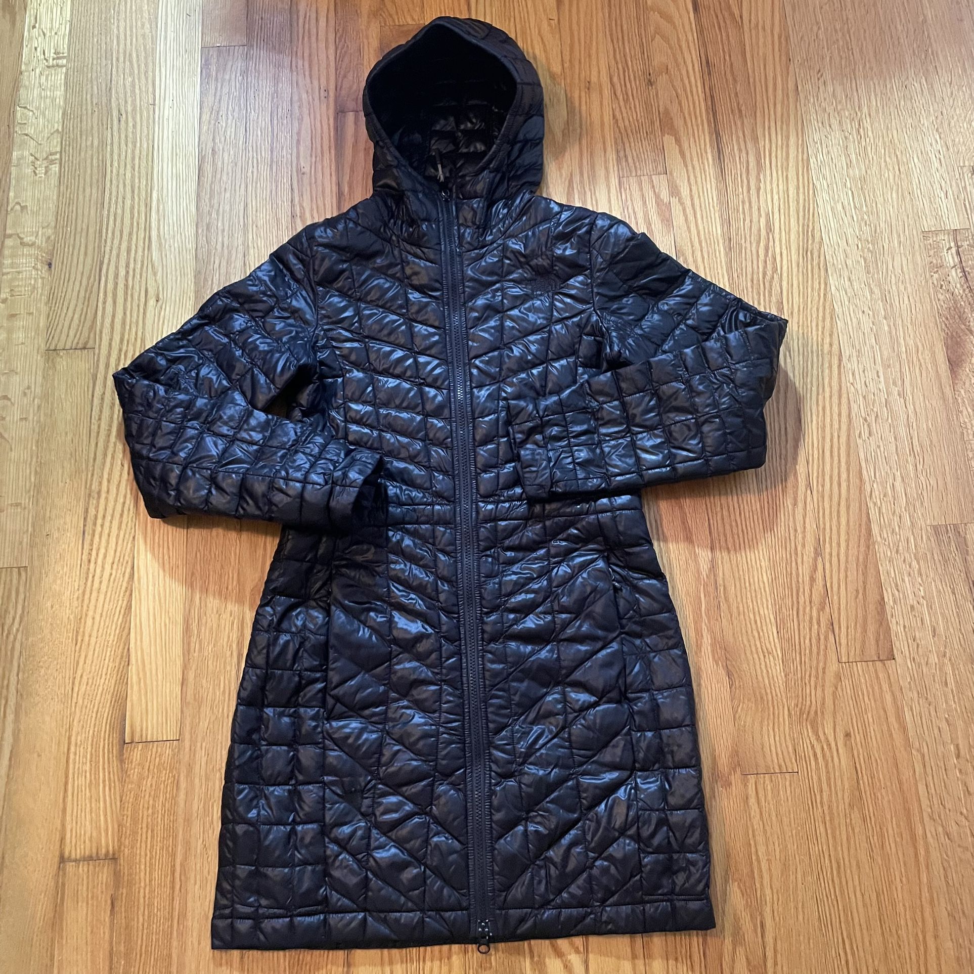 The North Face Thermoball Eco Quilted Puffer Jacket COAT Women XS - Black - READ