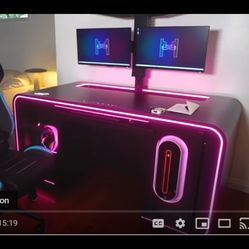 custom Alienware x Intel "Legend" Edition promotional desk