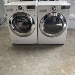 Washer And Dryer Gas LG Good Condition 90 Days Warranty Lavadora Y Secadora Gas LG Buenas Condiciones 90 Días De Garantia 