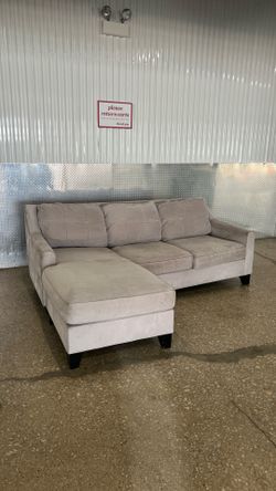 Gray L Shaped Sectional Couch (Delivery Available)