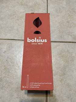 Bolsius Rustic red Tall 10.63”  Tapers