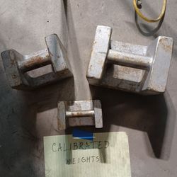 Cast Iron Calibrated Weights - 50, 20, 10 Lb