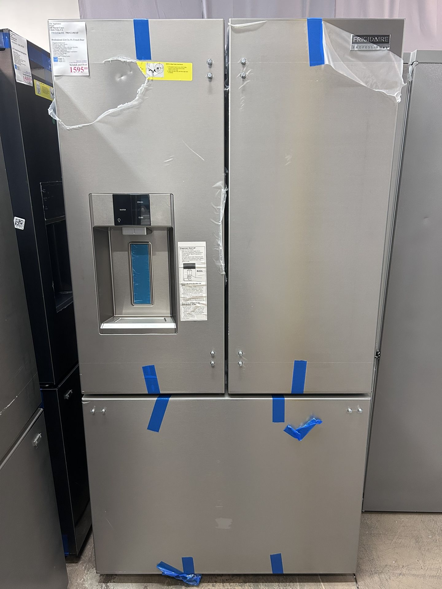 New! Frigidaire Professional 22.6 Cu Ft French Door