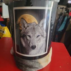 Wolf Plush Throw