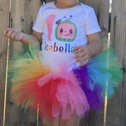 Isabella Cocomelon First Birthday Tutu Set