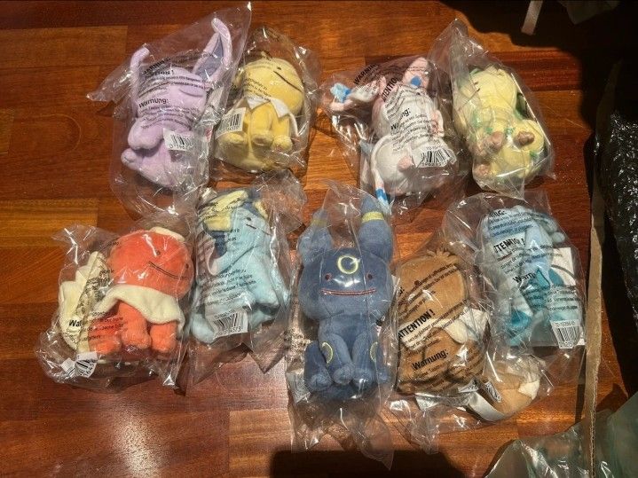 Pokemon Ditto Eeveelutions(9 piece) Complete Set w/Tags Pokemon Center Exclusive