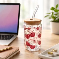 Valentine’s Day glass Cups- $14