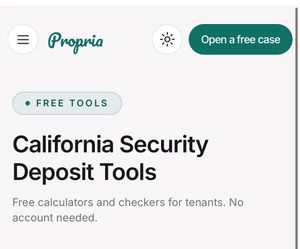 Free Security Deposit Tools
