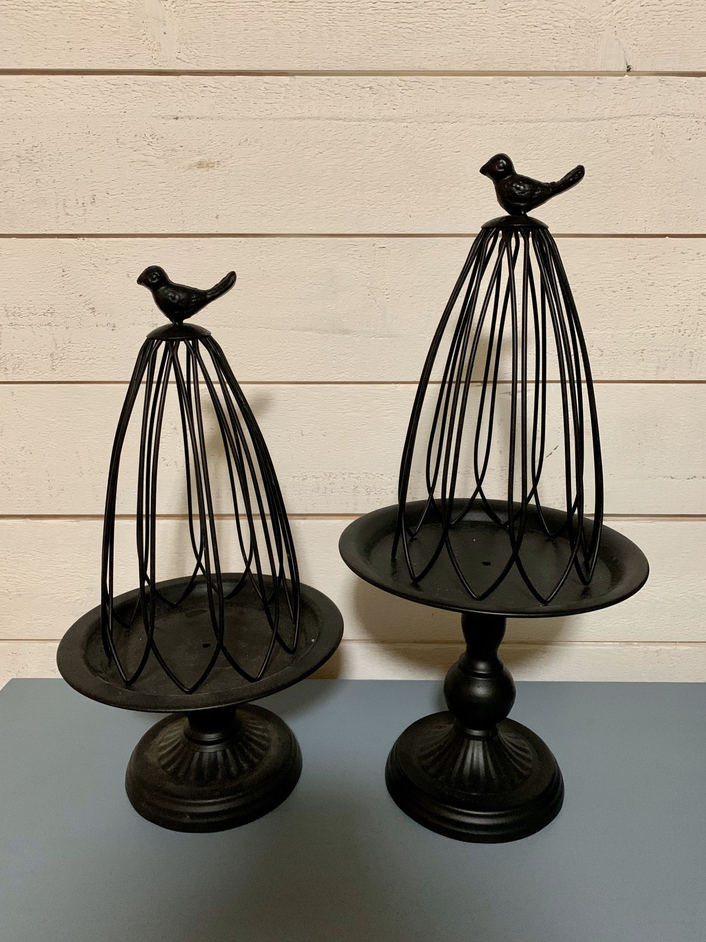 Bird cage candle or plant holders