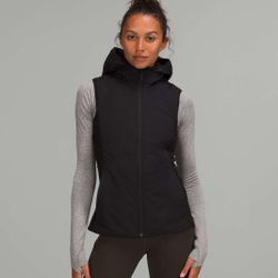 Lululemon Another Mile Vest Black Water Repelling Size 4