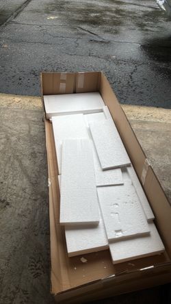 Free, White EPS Styrofoam and cardboard boxes