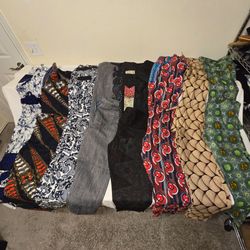 African Traditional Clothing Lot – 8 Matching Shirt & Pants Sets – Mixed Sizes & Styles