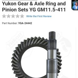 Yukon Aam 1150 Rear Axle 4.11 Gears