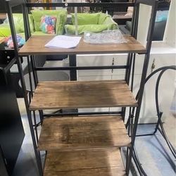 New Assembled 4 Tier Bookshelf, Tall Bookcase Shelf Storage Organizer, Modern Book Shelf