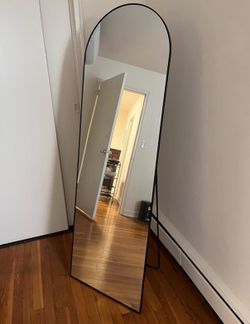 Full length arched mirror