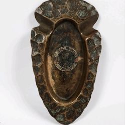 Vintage Arrowhead Carlsbad Caverns Metal Ashtray