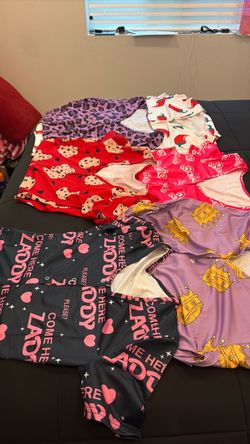 Red Cookie Print Long Sleeve Romper