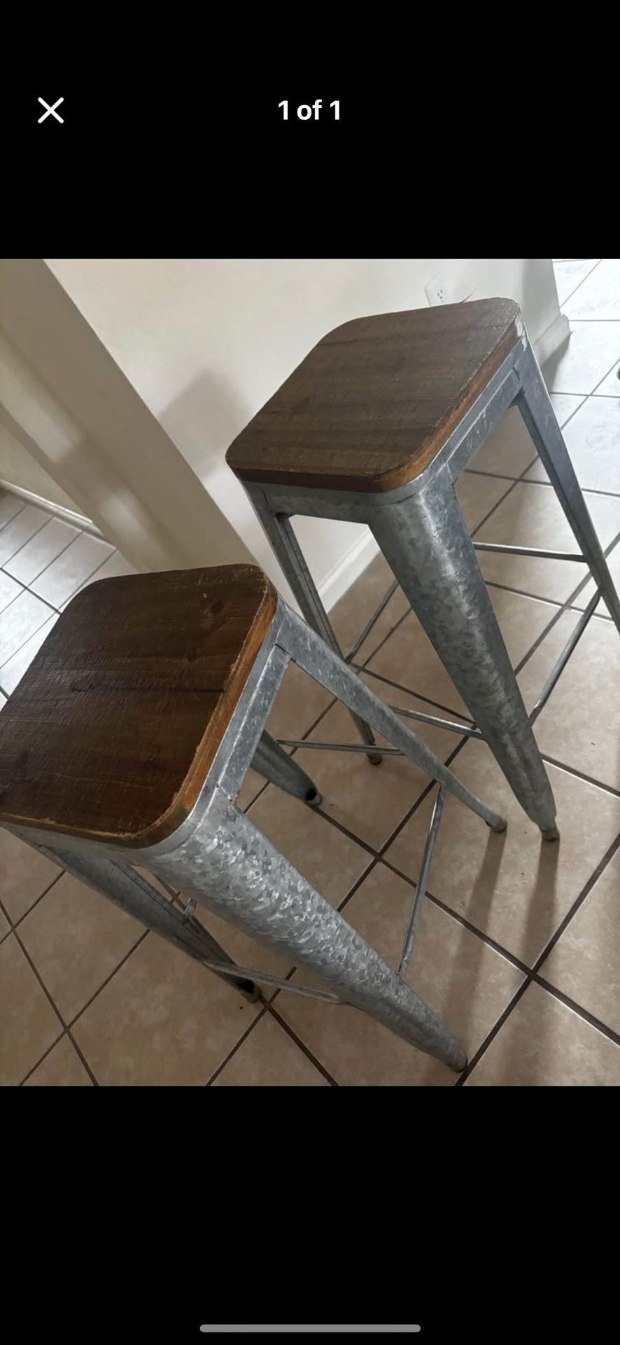2 Boho Stools