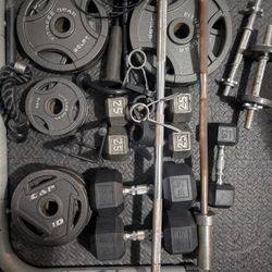 Squat Rack Used And Weights For Sale 