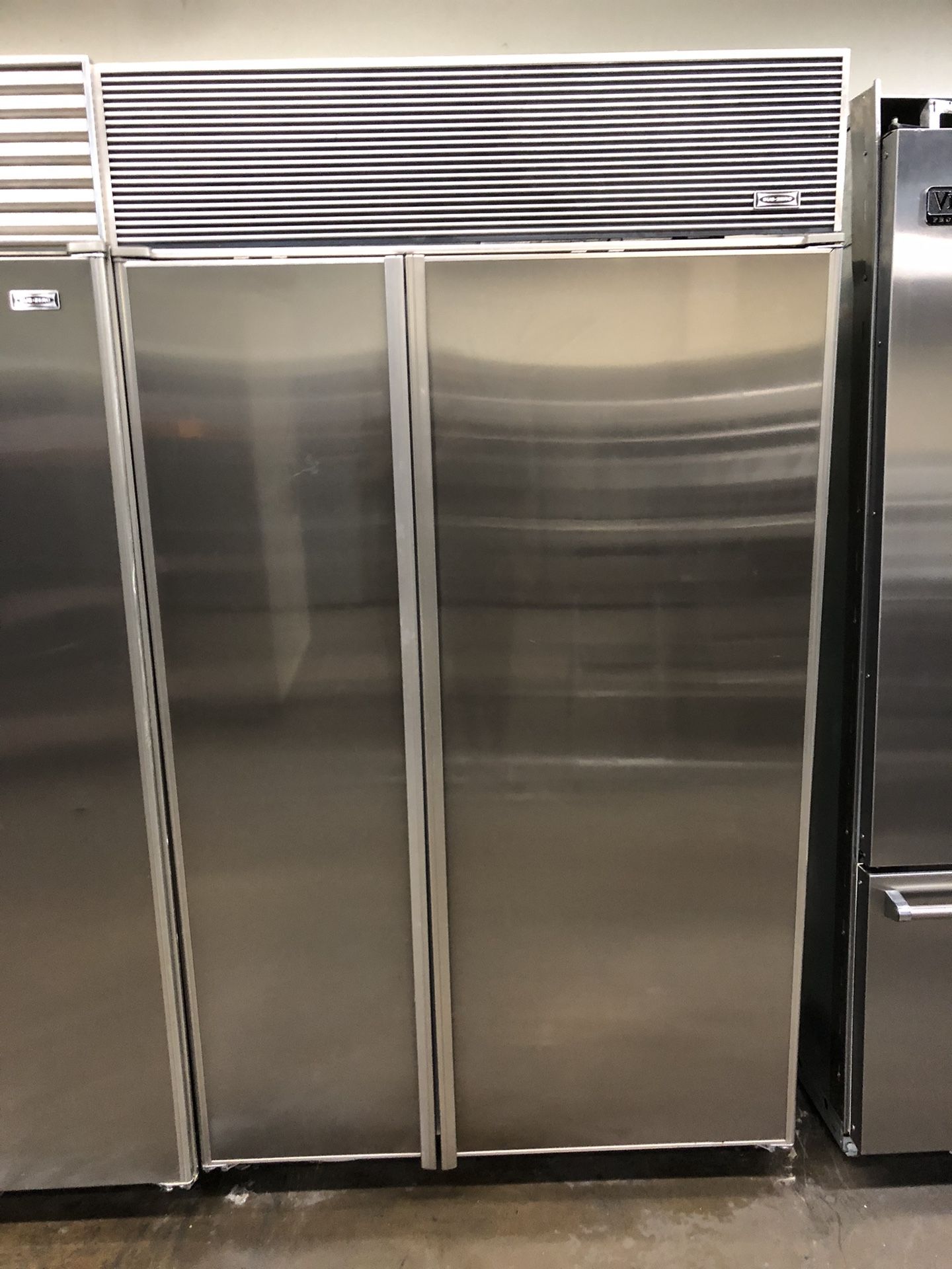Sub Zero 48” Stainless Steel Built In Side By Side Refrigerator
