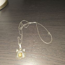 925 SILVER Necklace w/ 525 piggy pendent