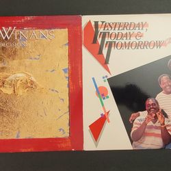 Vinyl Records: (2) Two - THE WINANS  Albums -  Decisions and Yesterday,  Today & Tomorrow - The Best of The Winans