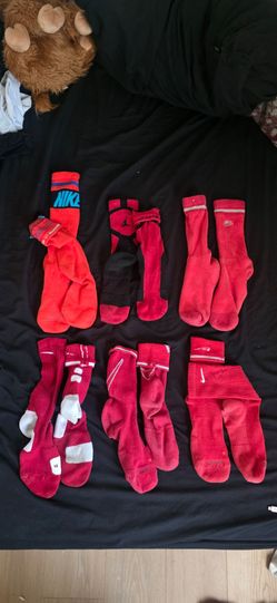 Nike red socks