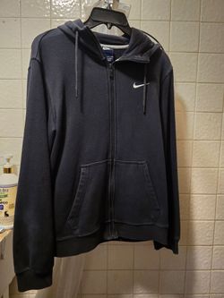 Vintage Y2K Nike Zip Up Black Size small Blue Tag