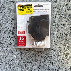 The GE Q-Line 15 Amp Single-Pole Arc Fault Combination Circuit Breake